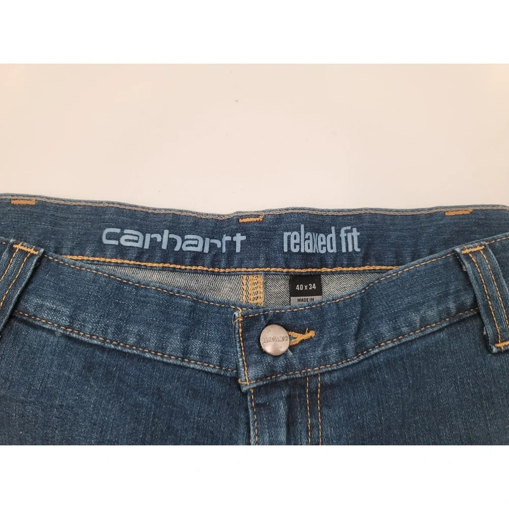 Carhartt‎ Rugged Flex Relaxed Fit Utility Jean BD2808-M Blue Denim 40x34 NWT Men